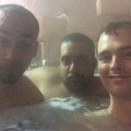 Sabu Hector Monsegur and Dan Stuckey hot tubbing