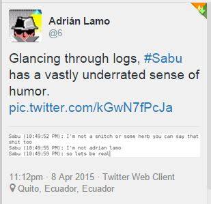 Adrian lamo on Sabu on Twitter