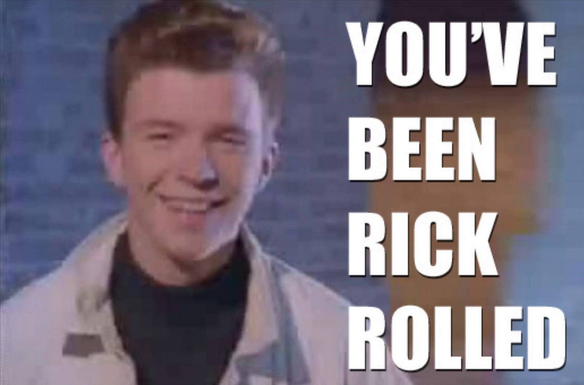 A secret link to Rick roll people when it shows the name and image of a  video : r/rickroll