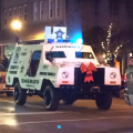 Ho Ho Holy Shit! Small town Virginia Sheriff's Department has mine-resistant APC's, total confidence in their masculinity thank you for asking. Photo by Mike Still