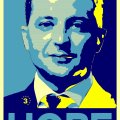 Zelenskyy doesn't need an election poster, he's going to run unopposed