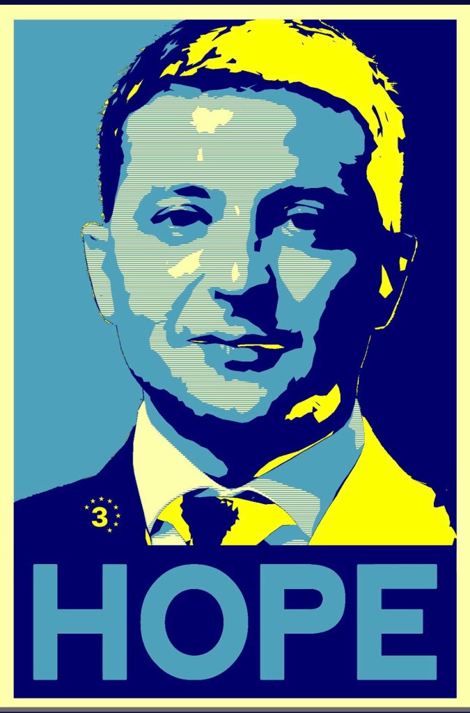 Zelenskyy doesn't need an election poster, he's going to run unopposed